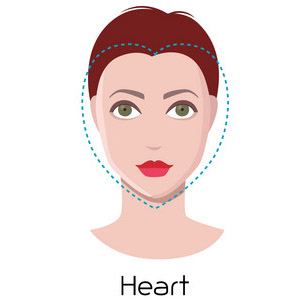 Women's Heart Face Shape